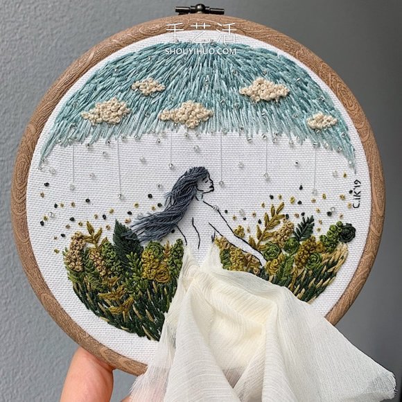 3D人物刺繡，仿佛夏日的微風(fēng)輕拂過她們 -  rpnrmr.com