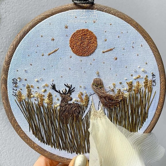 3D人物刺繡，仿佛夏日的微風(fēng)輕拂過她們 -  rpnrmr.com