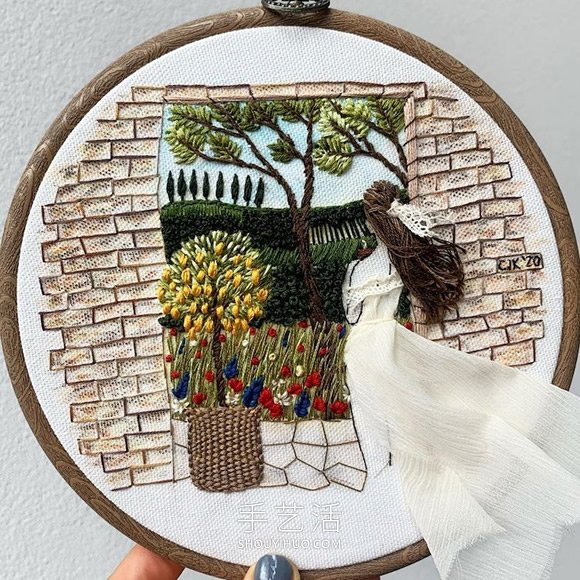 3D人物刺繡，仿佛夏日的微風(fēng)輕拂過她們 -  rpnrmr.com
