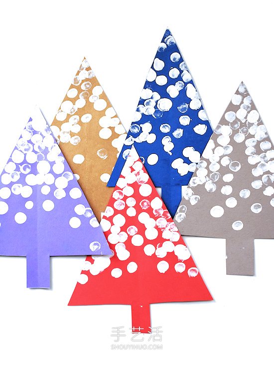 幼兒園手工制作被雪覆蓋的樹(shù)木 -  rpnrmr.com