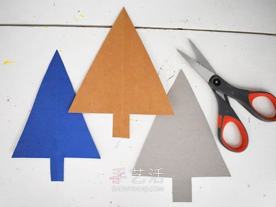 幼兒園手工制作被雪覆蓋的樹(shù)木 -  rpnrmr.com
