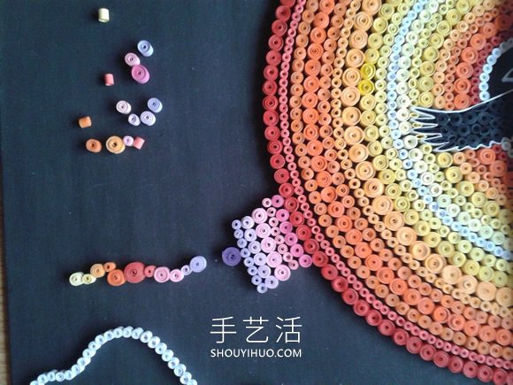 衍紙藝術(shù)家手工DIY梵高的“星月夜” -  rpnrmr.com