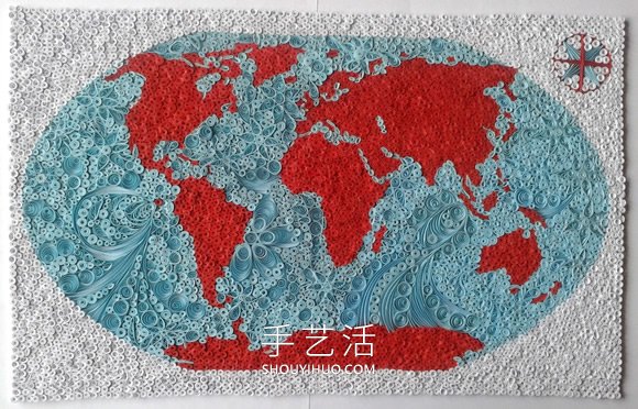 衍紙藝術(shù)家手工DIY梵高的“星月夜” -  rpnrmr.com