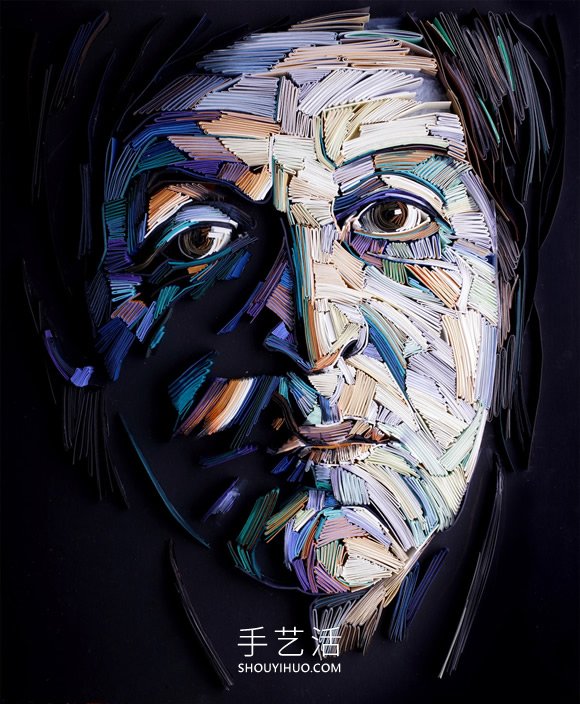 印象派風(fēng)格的衍紙人物肖像作品圖片 -  rpnrmr.com