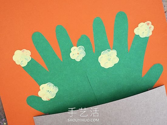 春天幼兒園小手工：手印花盆制作 -  rpnrmr.com