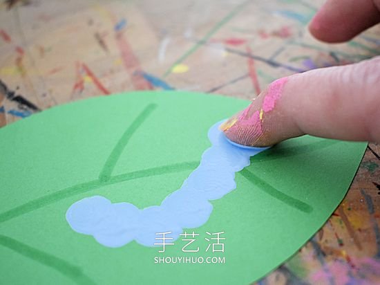 指紋毛毛蟲手工制作的教程超簡(jiǎn)單 -  rpnrmr.com