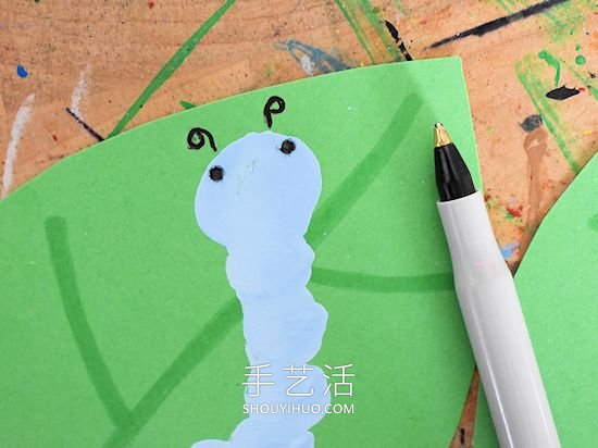 指紋毛毛蟲手工制作的教程超簡(jiǎn)單 -  rpnrmr.com