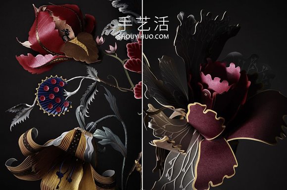 紙雕藝術(shù)家打造如寶石般的手工3D紙花卉 -  rpnrmr.com